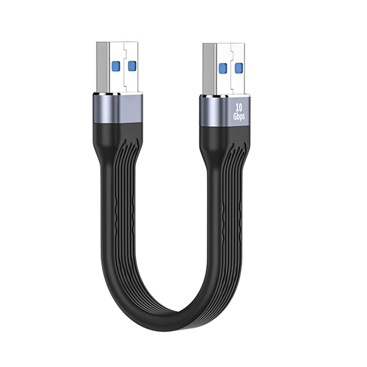 CY 10Gbps USB 3.1 Type A Male to USB3.0 Type A Male Extension Flat Slim FPC Data Cable 13cm for Laptop Desktop — image 1