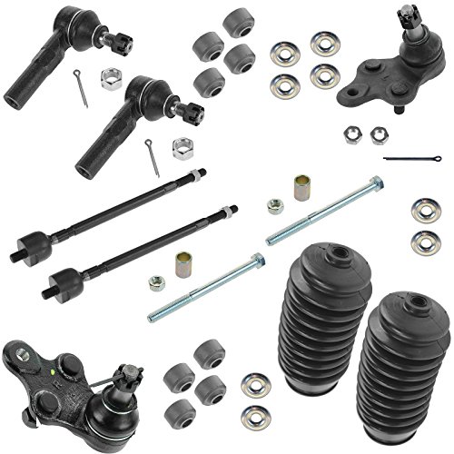 10 Piece Kit Ball Joint Tie Rod Sway Bar link Rack Boot LH RH for Toyota Tercel Paseo