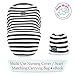 Multi Use Nursing Cover by BabySofte | Breastfeeding Scarf, Baby Car Set Cover, Shopping Cart, High Chair, Stroller, Great Infinity Shawl | Perfect Baby Shower Gift | Carseat Canopy for Boys and Girls