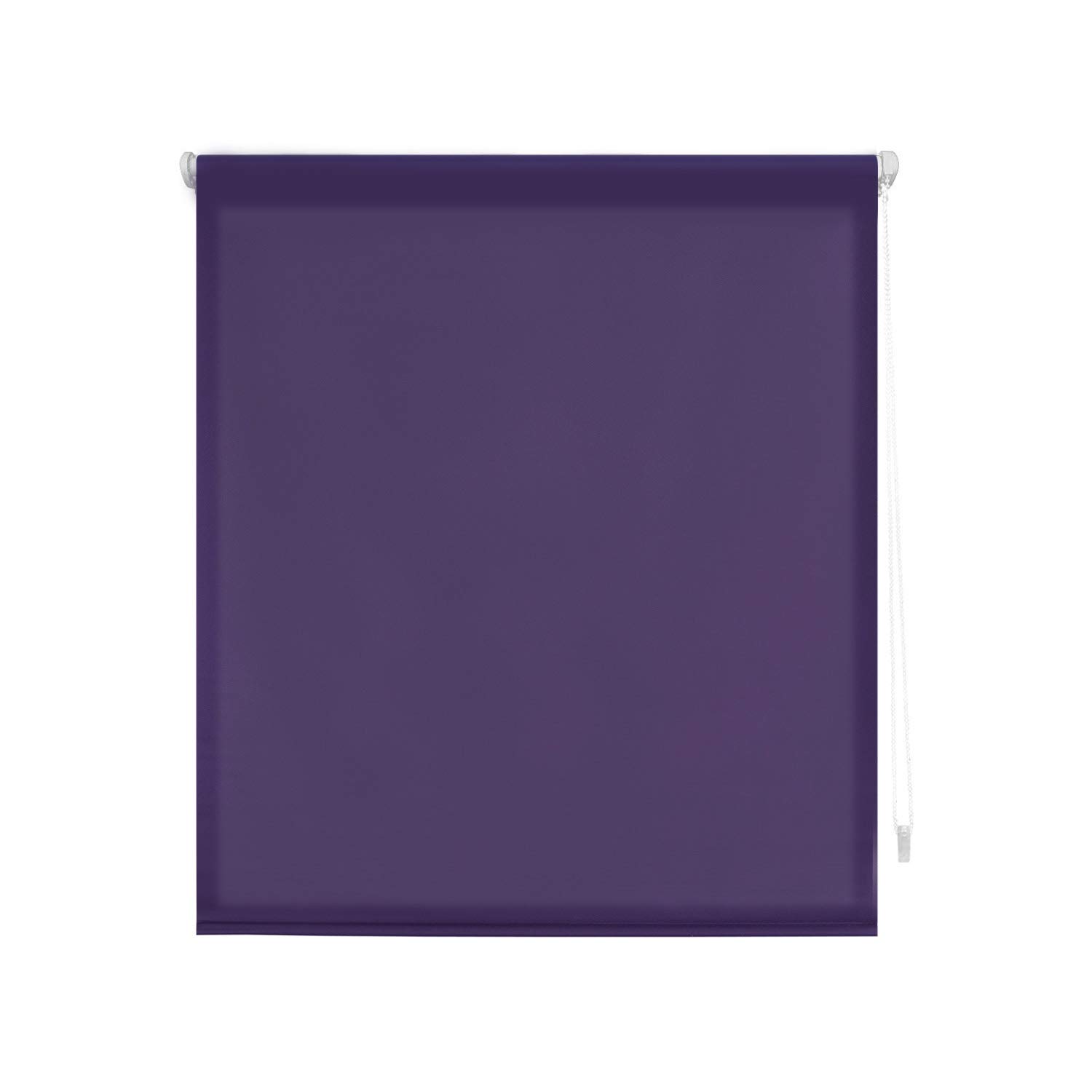 Blindecor Plain - Aure “No Tools Required”. Translucent Roller Blind, Violet, 87x180 cm (width x height)