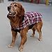 REXSONN Pet Dog cats Cozy Windproof Jacket Winter Warm Apparel Grid Plaid Reversible Coat Coats for small Puppy medium large dogs