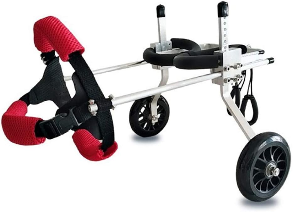 Jlxl Dog Wheelchair for Back Legs Mobility Harness Rear Support Wheelchair Hind Legs Rehabilitation Aid Red