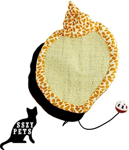 Cat Toys, Hanging Door Scratching Toys, 3 In 1 New Shell Soft Bed + Natural Sisal Cat Scratch Mat + Bell Toy With Rope Hanger, Size, 15.8x11.8 In