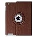 Fintie Rotating Keyboard Case for iPad 4 3 2 (Old Model)- 360 Degree Rotating Stand Cover with Built-in Wireless Bluetooth Keyboard for iPad 4th Gen with Retina Display, Vintage Antique Bronze