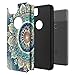 Rosebono Compatible With Google Pixel 2 Case, Hybrid Dual Layer Shockproof Hard Cover Graphic Fashion Cute Colorful Silicone Skin For Google Pixel 2 (Mandala Green)