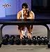 XMark Fitness Flat Weight Bench with Dumbbell Rack XM-4414