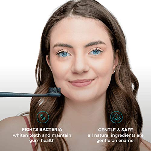 Tuxedo Activated Charcoal Teeth Whitening Charcoal Powder - All Natural Whitening Toothpaste with Carbon Coconut Charcoal - Thumbnail 4