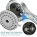 SkyGenius High Pressure Handheld Shower Head, Detachable 3 Spray Settings 4.1inches Hand Held Shower Head W/Hose Bracket(Chrome-finish)