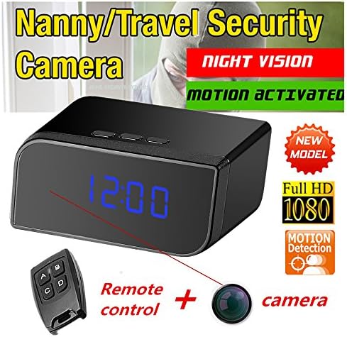 1080P HD Spy Hidden Camera Clock Motion Activated Video Recorder Mini DVR Camcorder