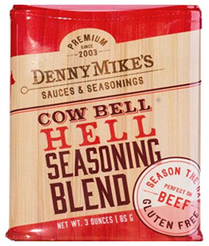 Barbecue Spice Rub - Cow Bell Hell Premium Seasoning Blend - 3oz Shaker - "You're gonna love what it does!" By: Denny Mike's