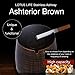 LOTUS LIFE Ashterior Ashtray with lid for cigarettes windproof stainless steel outdoor indoor Copper Brown (Large)