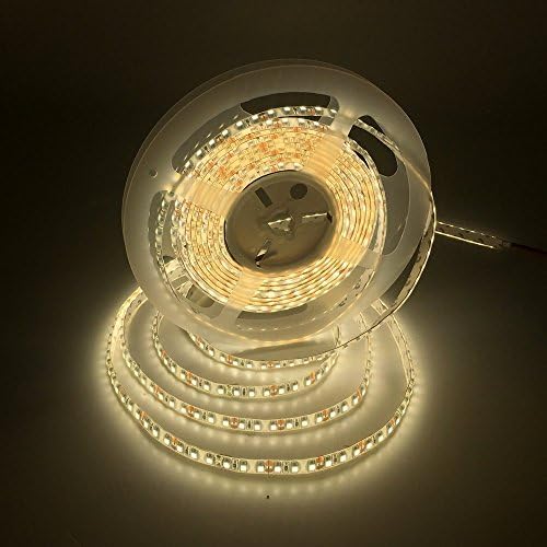 LEDMY DC 12V Flexible Led Strip Light UL(E477884) certification, Led Tape, SMD3528-600Leds, IP62 String Light (White, 4000K) 16.4FT/5M Under Cabinet Lights Using for Spa Light, Homes, Kitchen Décor
