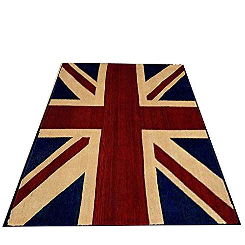 Mybecca Large Traditional British Flag (UK Flag Union Jack) Style Carpet Traditional Oriental Area Rug 5ft x 8ft (Approx.)