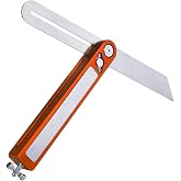 O'SKOOL Sliding T Bevel Gauge with 10" Stainless Steel Blade and Aluminum Handle, MAM014