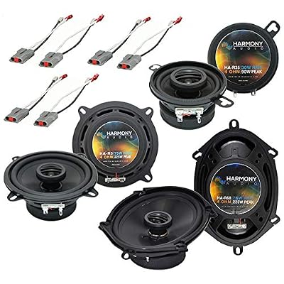 Harmony Audio R5 R65 Factory استبدال مكبر الصوت حزمة متوافقة مع فورد موستانج 1986-1993