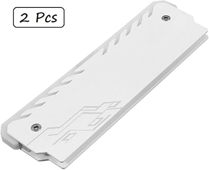 Amazon Haihiuc メモリram Rgbクーラー 2パック Ddrヒートシンク 冷却ベストベストフィン放射放散 Diy Pcゲームのためにmod Ddr3 Ddr4をオーバークロック 白 Haihuic メモリ 通販