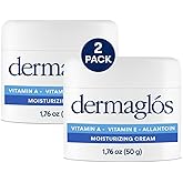 Dermaglos 2-pack Moisturizing Cream | Vitamin A (Retinoids), Vitamin E & Allantoin | Moisturizer for Wrinkles, Stretch Mark Prevention, Tattoo Aftercare, Scar cream, Anti-Aging | 1,76 oz