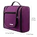 Bagail Toiletry Bag Men & Women For Makeup, Cosmetic, Shaving, Travel Accessories, Personal Items -Hotel, Car, Home, Bathroom, Airplane Hanging Toiletries Kit Makeup Organizer Purple