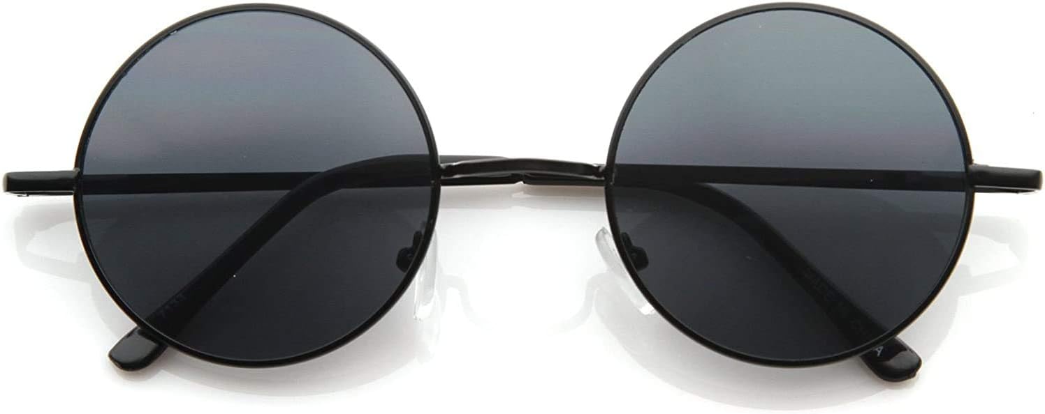 Hipster Fashion Small Metal Round Circle Ozzy Elton Color Tint Lennon Style Sunglasses