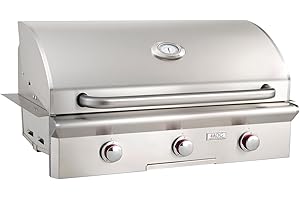 AOG American Outdoor Grill T-Series 36-Inch 3-Burner Built-In Natural Gas Grill - 36NBT-00SP with Rapid Fire Ignition, Propane Conversion Kit & 648 Sq. In. Cooking Area