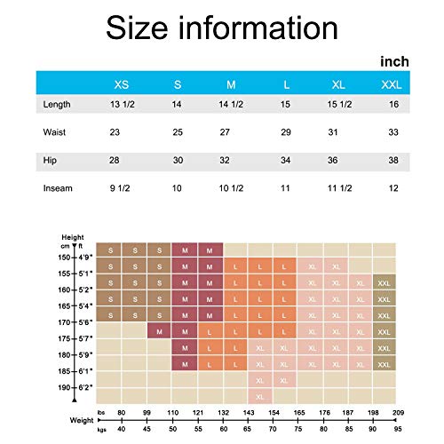 PERSIT Women's High Waist Workout Yoga Shorts with Side & Inner Pockets, Non See-Through Tummy Control Athletic Shorts - Image 8