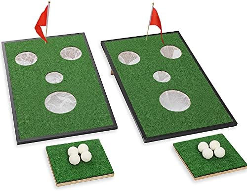 UDIY Golf Cornhole Game Set Chipping Boards Golf Sport Game Golf Practice Training for Indoor/Outdoor Ideas UDIY Golf Cornhole Game Set Chipping Boards Golf Sport Game Golf Practice Training for Indoor/Outdoor Ideas