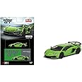 True Scale Miniatures Model Car Compatible for Lamborghini Aventador SVJ Verde Mantis 1/64 Diecast Model Car MGT00391
