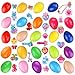 Toy Filled Easter Eggs for Easter Party Supplies with 24pcs  Eggs, 24pcs Toys( Hair Ties, Hair Clips, Headband ect) and Easter Sticker