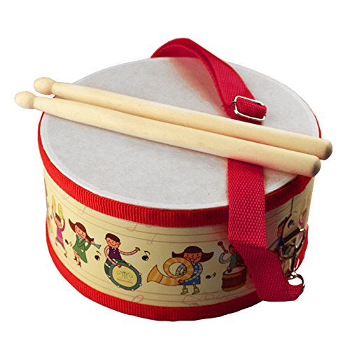 Ireav Drum Wood Kids Early Educational Musical Instrument for Children Baby Toys Beat Instrument Hand Drum Toys - Thumbnail 6