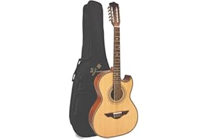 H. Jimenez LBQ1 El Esta'ndar Solid Spruce Top Bajo Quinto with Padded Gig Bag - Natural