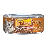 Purina Friskies Gravy Wet Cat Food, Extra Gravy Chunky With Chicken in Savory Gravy - (24) 5.5 oz. Cans