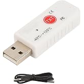 GOWENIC TEMPer2 USB Computer Thermometer Inside Outside,Dual Temperature Sensor Logger, Ambient Temperature Monitoring Data Recorder,Upper Lower Limit Temperature Alarm,for