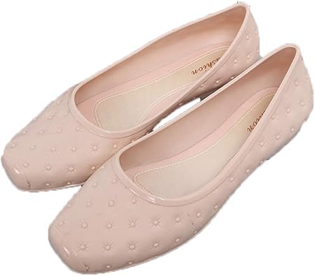 square toe ballet pumps