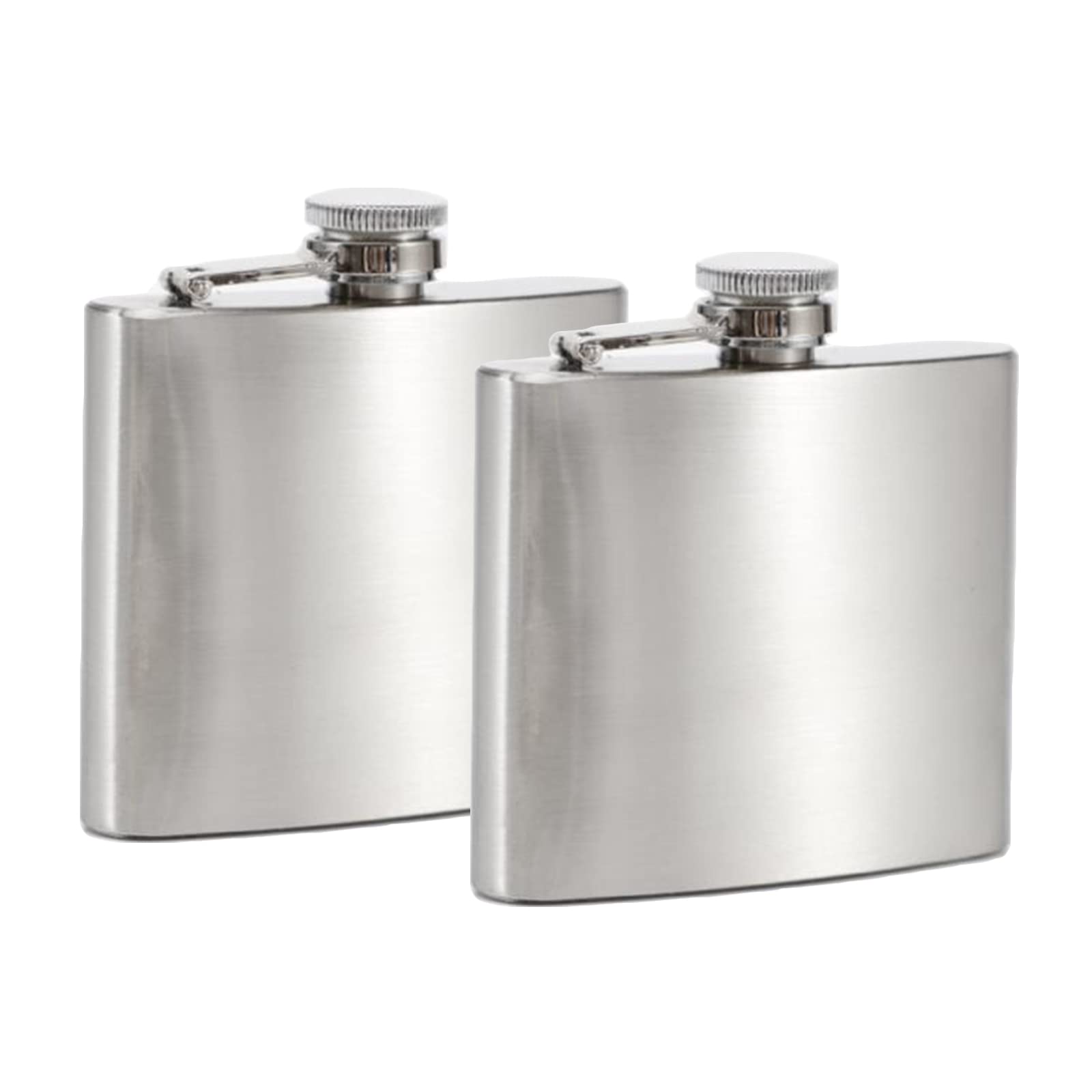 2 Pcs Stainless Steel Hip Flasks 6oz Hip Flasks Outdoor Portable Wine Bottles for Hiking, Camping, Hunting, Barbecue, Climbing