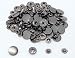 30 Sets Heavy Duty Snap Fasteners, BetterJonny 17mm Gunmetal Black Poppers Press Stud Rivet for Leather Craft Sewing Clothing