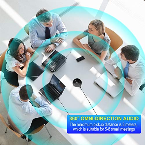 Upgrated USB Conference Microphone with Speaker,Laptop Omnidirectional