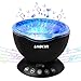 [Upgraded Model] Ecandy Remote Control Ocean Wave Projector,Aurora Night Light Projector with Build-in Speaker, Mood Light for Baby Nursery, Adults and Kids Bedroom, Living Room (Black)