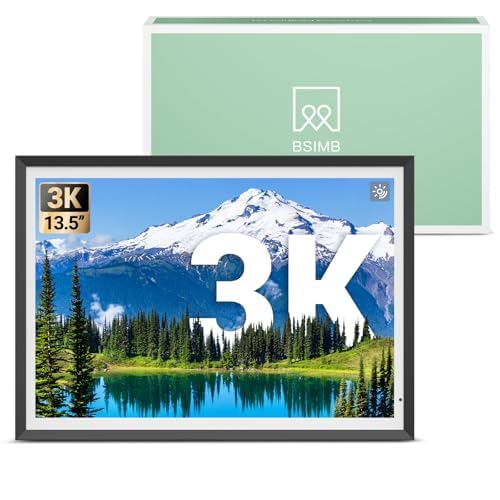 Photo 1 of BSIMB 13.5 Inch Digital Picture Frame, 3K Resolution Ultimate Clarity Touch Screen Large WiFi Electronic Photo Frame Display, 32GB Share Pictures/Videos via App/USB/SD Easy Setup Gifts for Mom