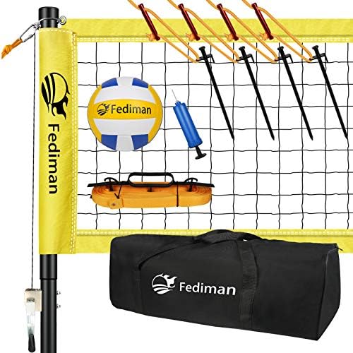 Heavy Duty Volleyball Net Outdoor with Steel AntiSag System