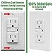 ENERLITES - SI8835-W-STICKER Screwless Decorator Wall Plates Child Safe Outlet Covers, Size 5-Gang 4.68
