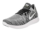 Nike Women's Free Rn Flyknit 2017 Black/White Volt Running Shoe