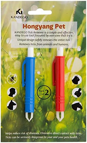 Tick Insect Remover, 2 Set, Best Tool for Painless &amp; Hassle Free Elimination, Safe to Use for Humans, Dogs, Cats &amp; Other Pets, Don't Hesitate and Protect Yourself &amp; Your Pets Now!