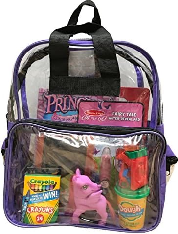BusyBags - Activity Travel Bags Kids - Boys & Girls Bags - Hours Quiet Activities - Durable See Through Backpack - Keep Kids Busy on Airplanes, Road Trips, etc. (Girls 2)