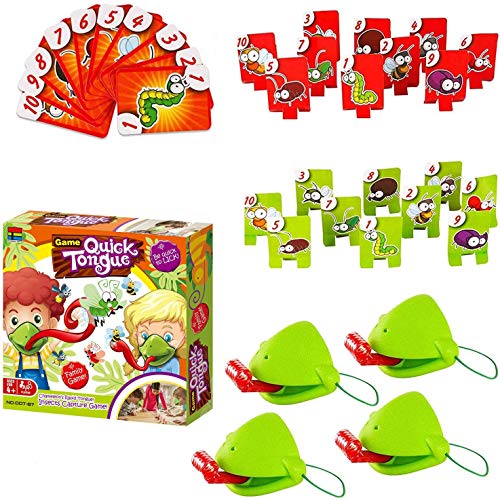 Tic Tac Tongue Game & Tongue Catch Bugs Game, Funny Family Desktop Game Interactive Toys