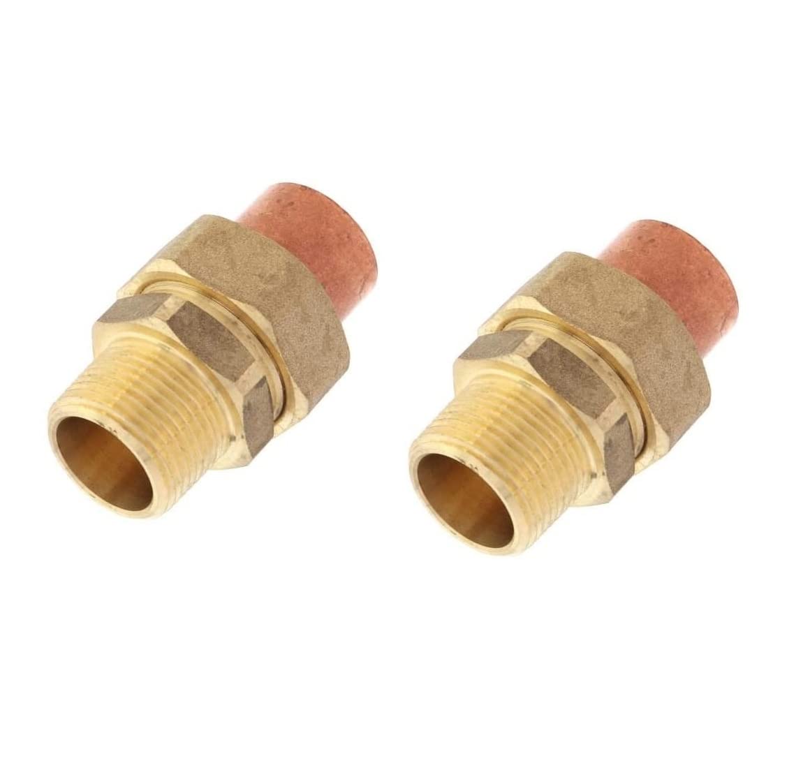 EZ-FLUID Plumbing 1-1/4" C X MIP LF Brass Copper