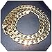 Gold Chain Necklace 9.1MM 24K Diamond Cut Smooth Cuban Link with a. USA Made (20)