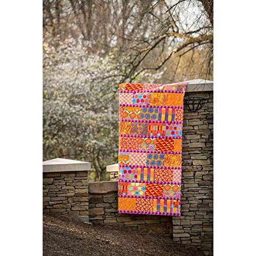 Kaffe Fassett Yellow Bricks Quilt Kit - Top, Binding, and Backing