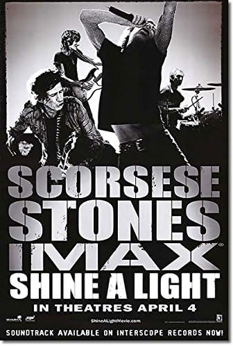 Amazon 映画ポスター ザローリングストーンズ シャインアライト グッズ グレー Imax Ss 初版 アートフレーム ポスター オンライン通販