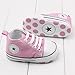 Dealzip Inc Super Cute Unisex Toddler Infant Baby Boy Girls Canvas Sneaker for Prewalker(3-6 months,Pink)