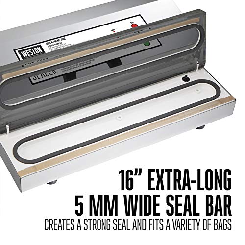 Weston Brands Vacuum Sealer Machine for Food Preservation & Sous Vide